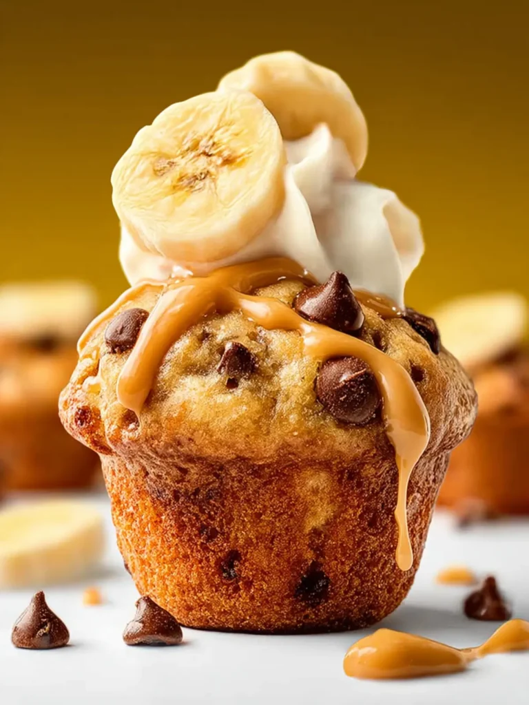 Peanut Butter Banana Protein Muffins First Image