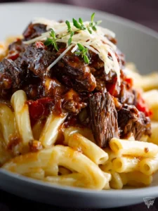 Slow Simmered Short Rib Sauce with Pasta First Image