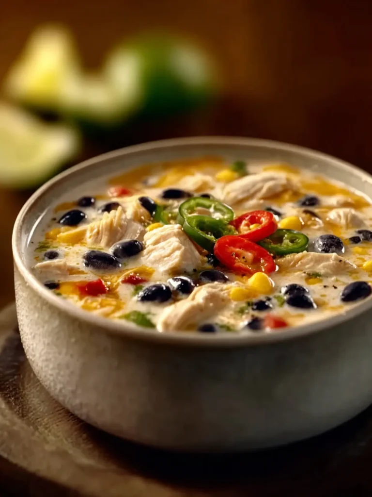 White Chicken Chili with Black Beans First Image