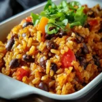 brown rice black bean casserole First Image