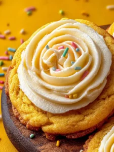 cornbread cookies honey butter frosting First Image