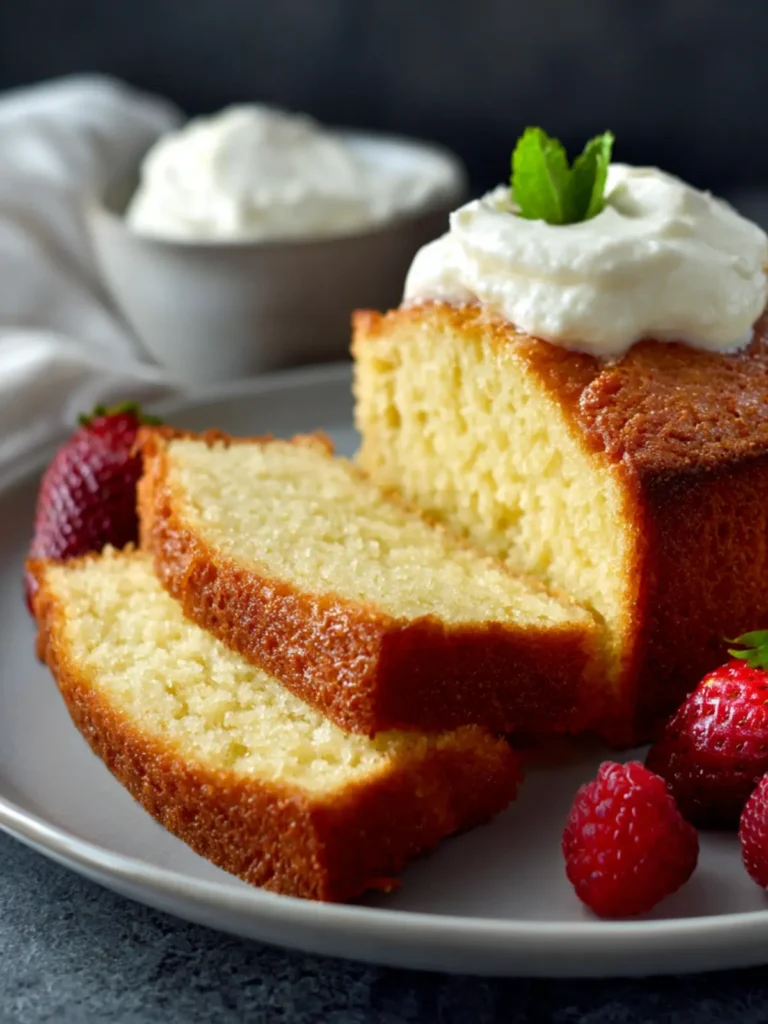 gluten free sour cream pound cake First Image