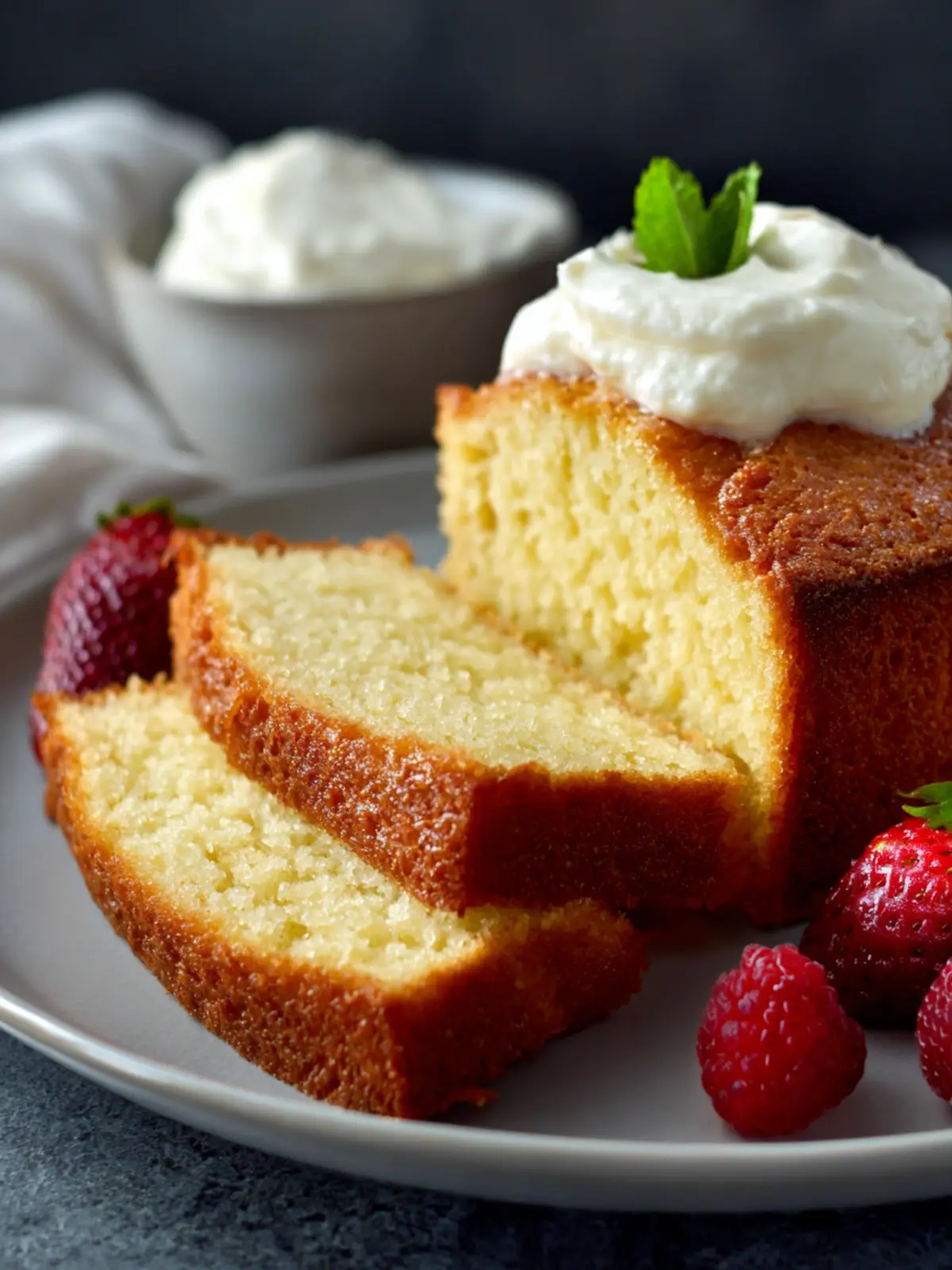 gluten free sour cream pound cake First Image