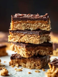 no bake peanut butter oat bars First Image