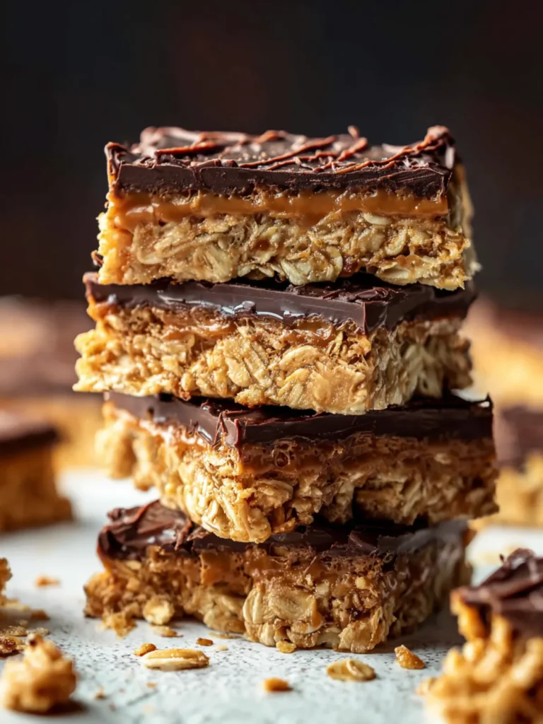 no bake peanut butter oat bars First Image