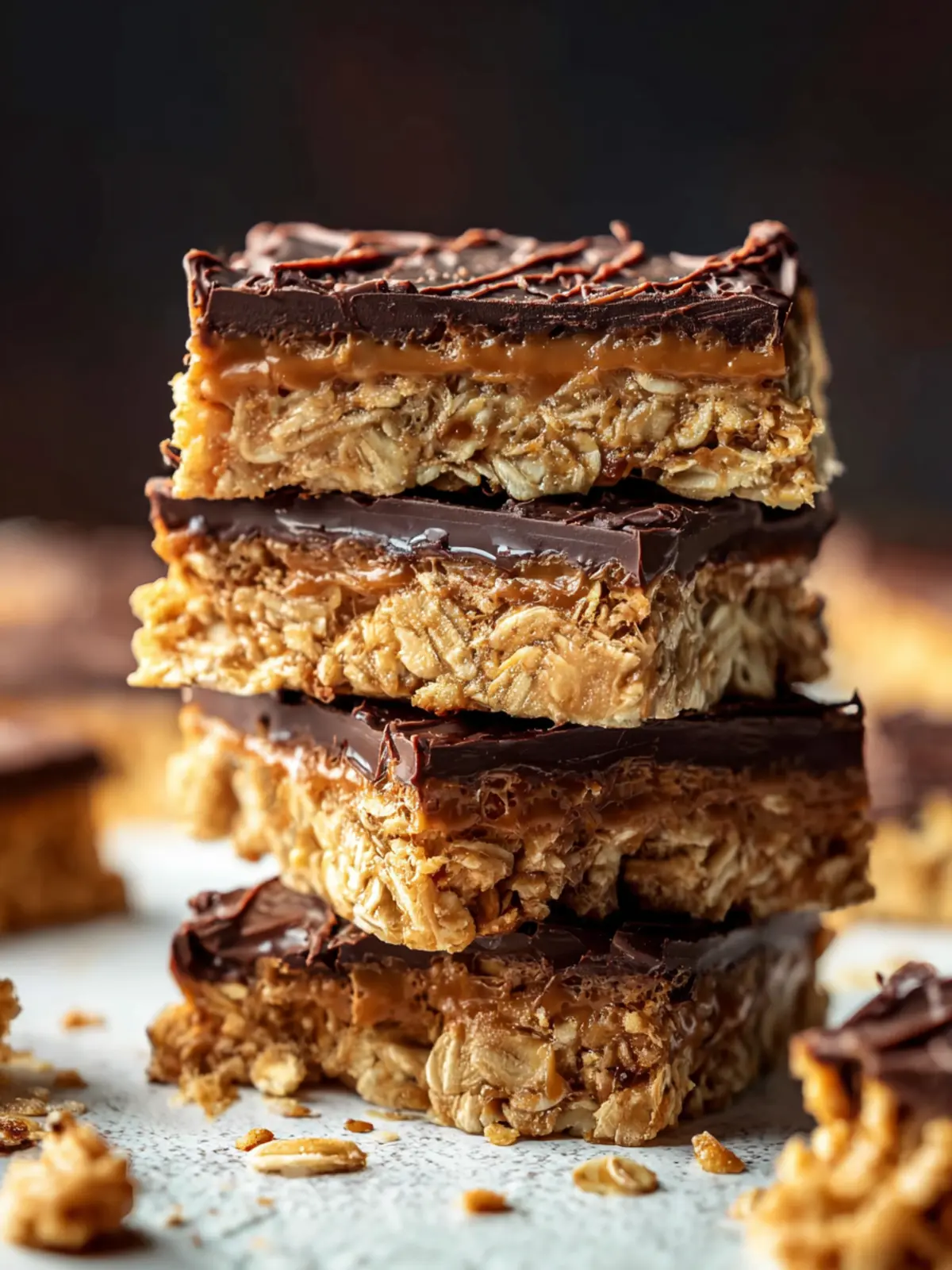 no bake peanut butter oat bars First Image