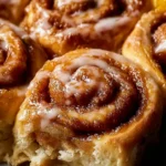 peach cobbler cinnamon rolls First Image