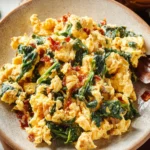 scrambled eggs spinach First Image